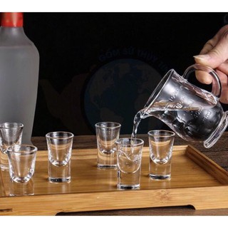 LY RƯỢU THỦY TINH DELI EY3002