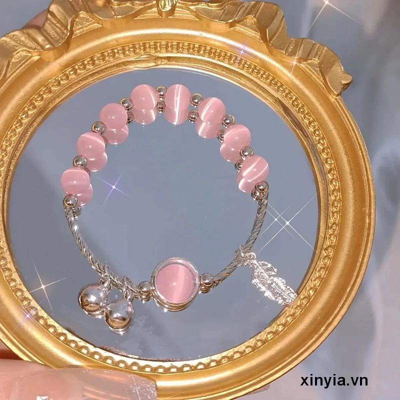 Vòng Tay Đá Opal Đơn Giản Cho Cặp Đôi Nữ