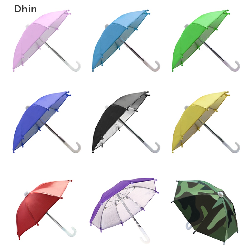 Dù Mini Kiêm Giá Đỡ Điện Thoại Gắn Xe Đạp Chống Nắng Tự Động Bằng Polyester