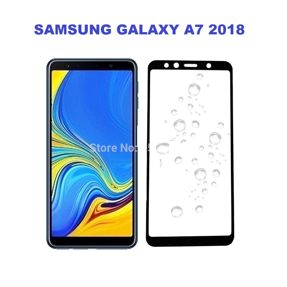 Dán kính cường lực full màn hình Samsung Galaxy A7 2018