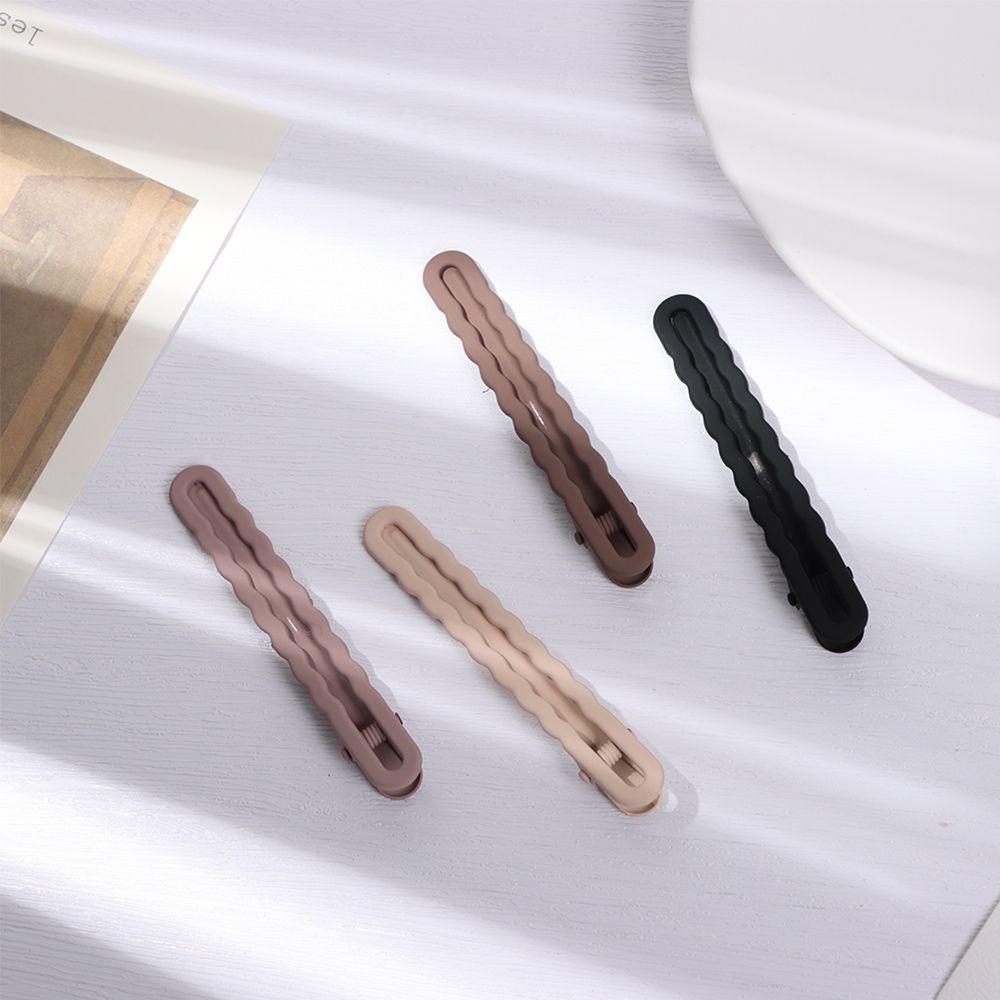 Set 4 Kẹp Tóc Màu Trơn Thời Trang Thanh Lịch
