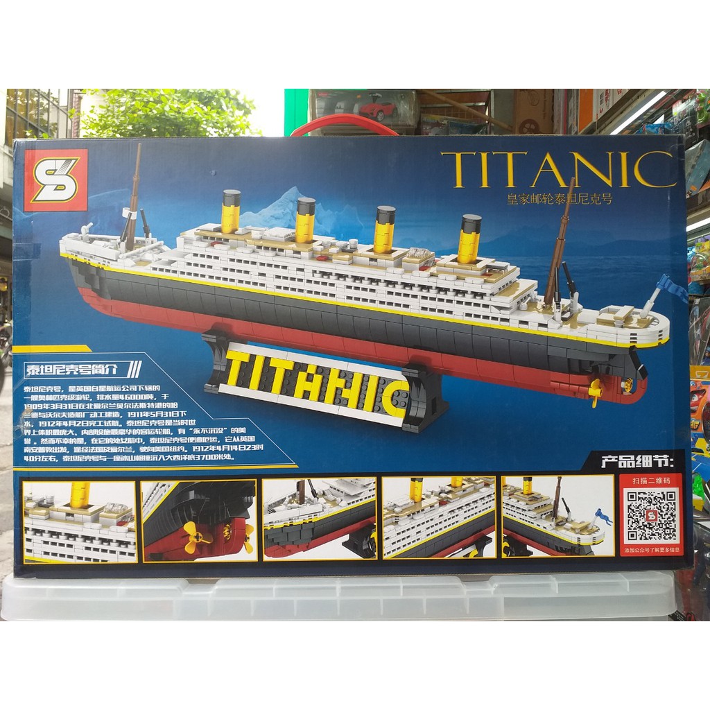 Lego - Lắp ráp 0400 ( Xếp Hình Con Tàu Huyền Thoại Titanic 1333 Mảnh )hàng xịn-nhựa an toàn cho bé