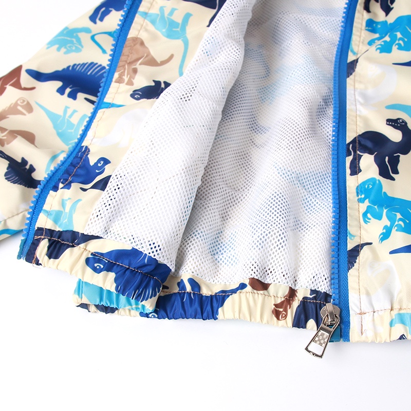 Áo Khoác In Hình Khủng Long Thời Trang Hè Thu Mới Cho Bé Trai 1-6 Tuổi