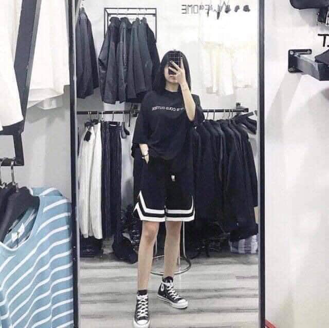 Quần Sóc Chữ V Nam Nữ K&A ( Quần Short Unisex)