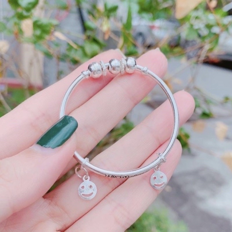 Lắc tay khắc tên bạc ta cho bé xinh xắn lắc tay cho bé yêu bạc thật giá rẻ