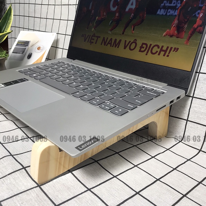 Giá đỡ laptopFREESHIPKệ máy tính bằng gỗ tản nhiệt tốt, nhỏ gọn dễ dàng