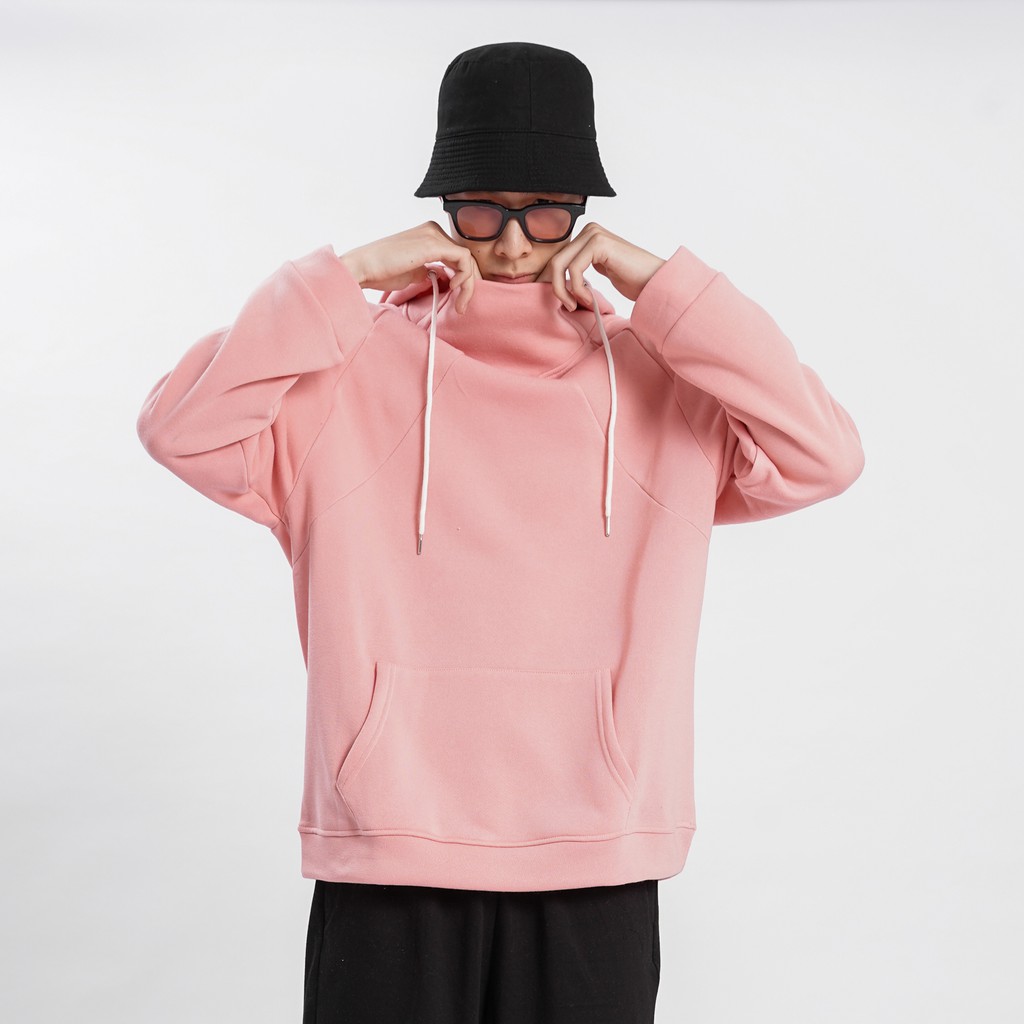 Áo mũ HOODIE CAO CỔ Unisex N7 form rộng nhiều màu nỉ bông trơn cặp đôi nam nữ Oversize Ulzzang thu đông phong cách | BigBuy360 - bigbuy360.vn