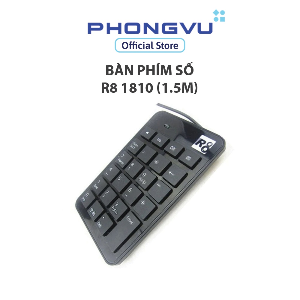 Bàn phím số R8 1810 - Bảo hành 12 tháng