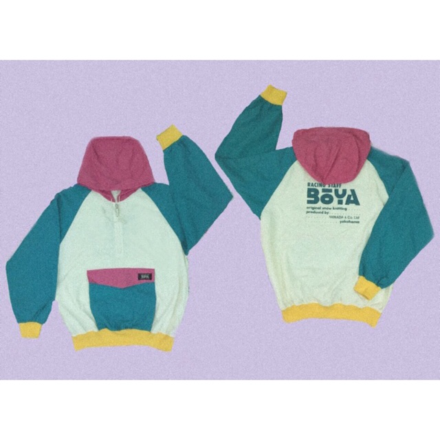 Áo khoác hoodie vải dù màu sắc siêu cuteee