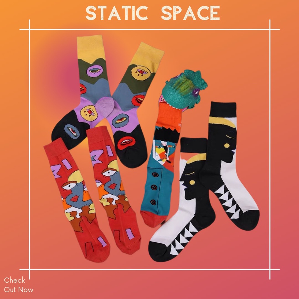 TẤT VỚ CAO CỔ NAM NỮ SIÊU NGẦU MÀU SẮC NỔI BẬT - STATIC SPACE