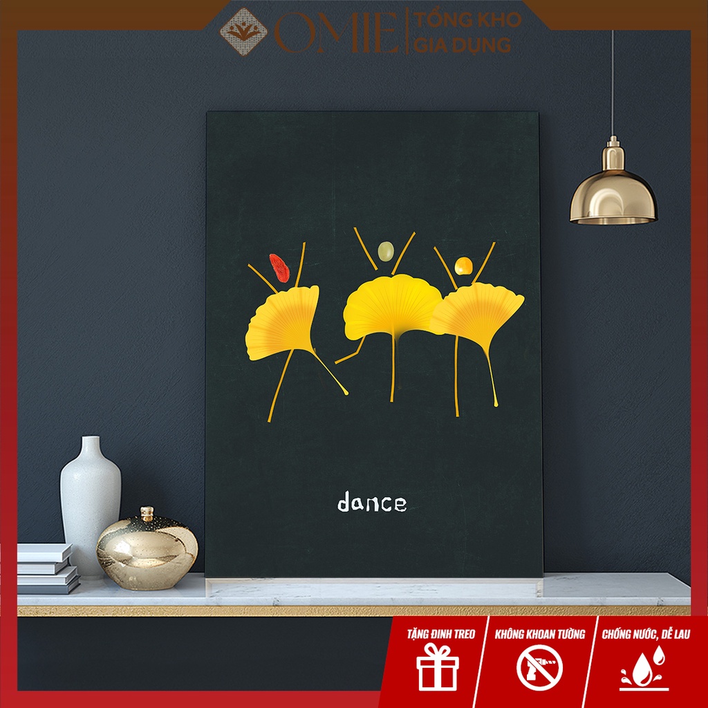 Tranh decor treo tường phòng ngủ, phòng khách chủ đề hình cô gái cách điệu bằng vải canvas cao cấp (Tặng kèm đi 3 chân)