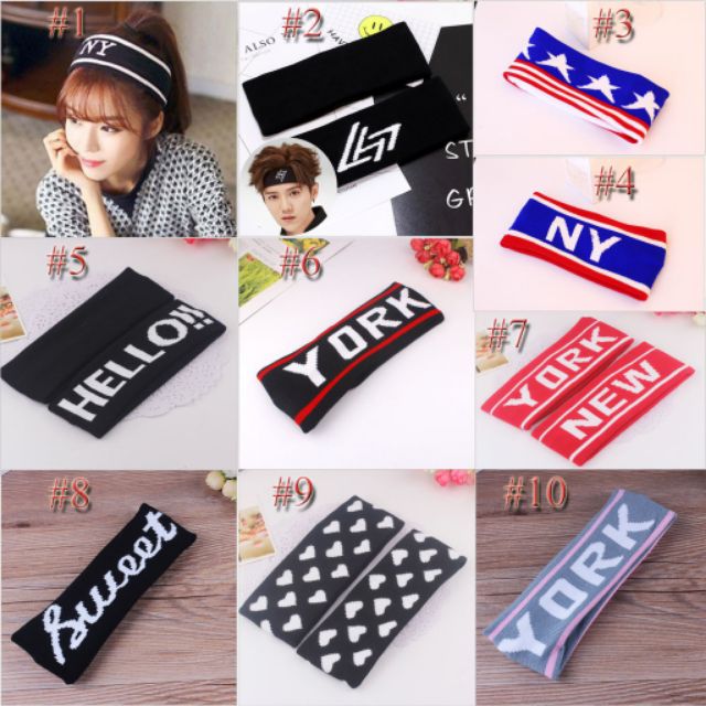 Headband BTS, Băng Đô Thể Thao thời trang