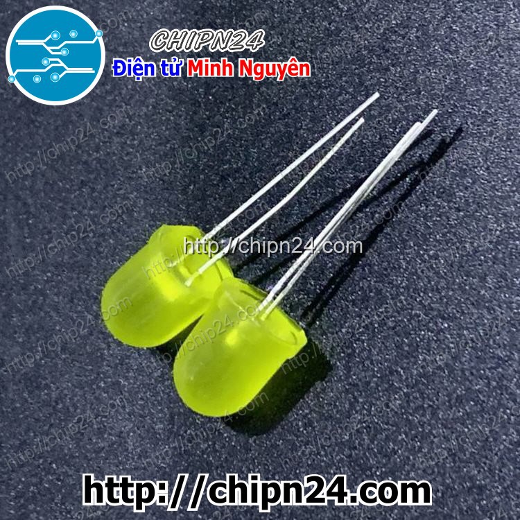 [5 CON] (TK1) Led 10mm Vỏ Đục ra VÀNG