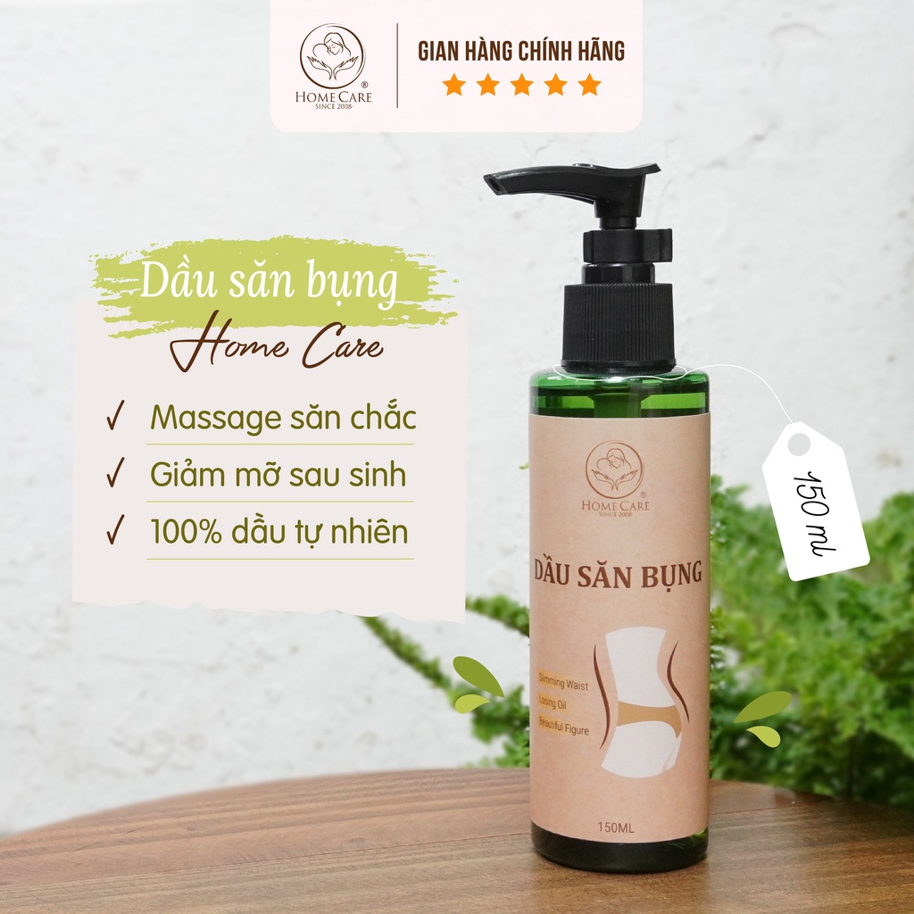 Dầu săn bụng Home Care massage săn chắc cơ bụng cho mẹ sau sinh - chai 150ml