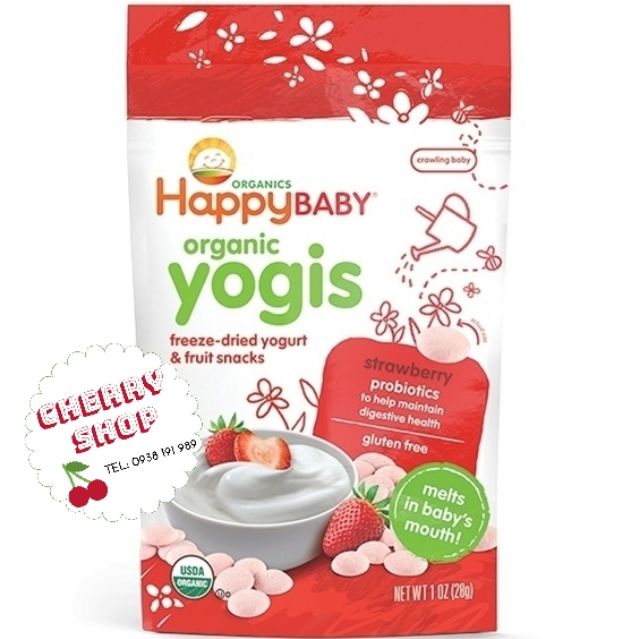 Sữa chua khô Organic Happy Baby date 2021