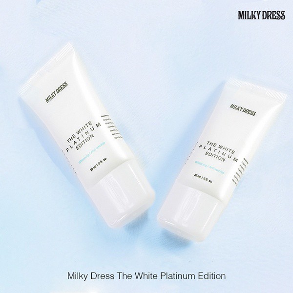 Kem làm trắng da tức thì Milky Dress The White Platinum Edition (30ml)