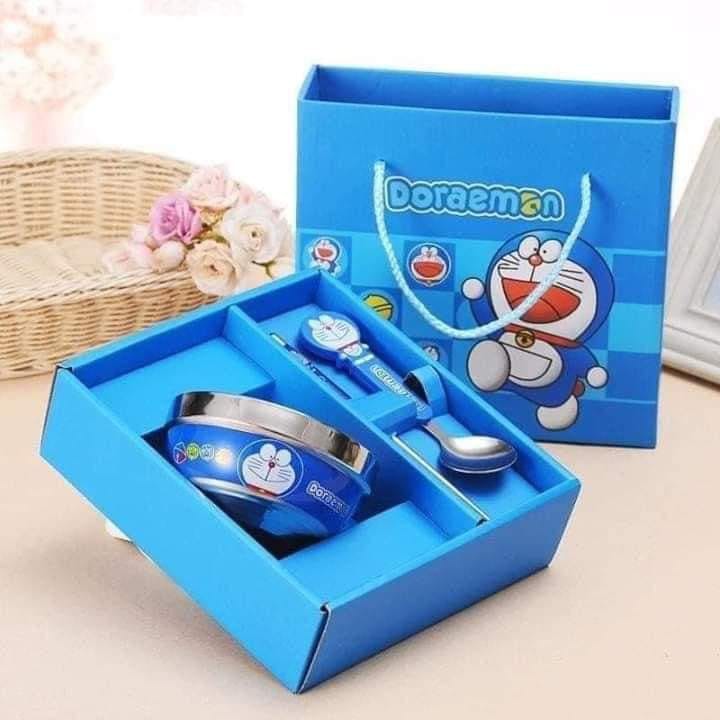 Bộ chén ăn dặm đôremon