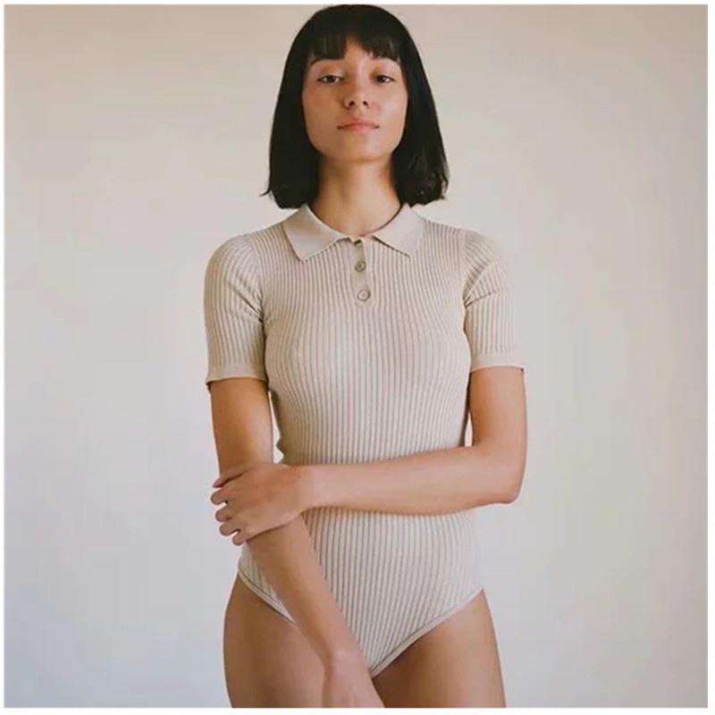 Áo bodysuit ngắn tay phong cách gợi cảm cho nữ