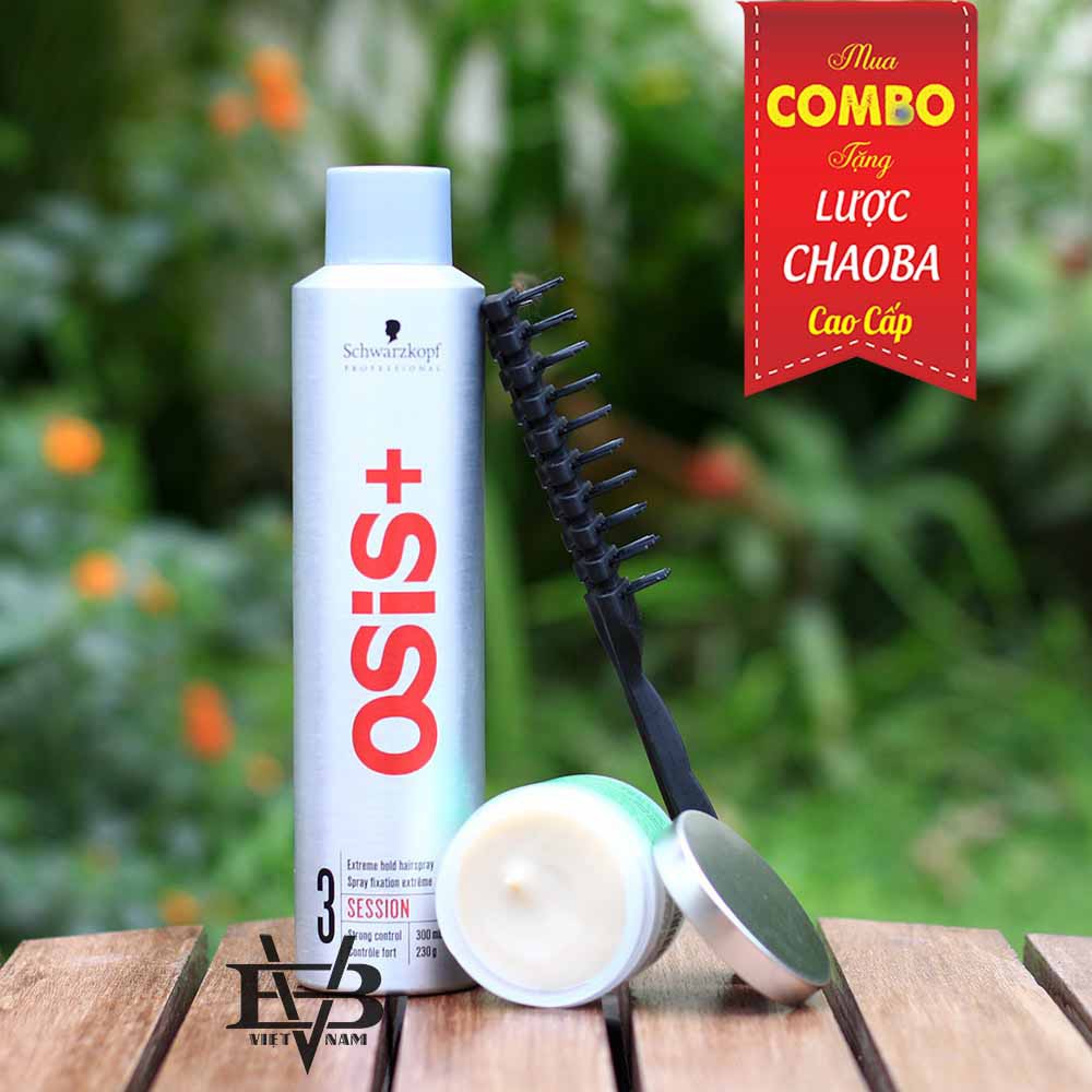 [CHÍNH HÃNG - BYVILAIN SHOP TPHCM] Gôm osis+ 3 Session Finish 300ml + Sáp vuốt tóc HanzDeFuko Claymation 56g + tặng lược