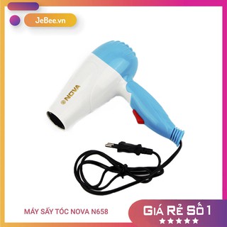 Máy sấy tóc Nova N658, máy sấy tóc mini đi du lịch, gọn nhẹ tiện lợi