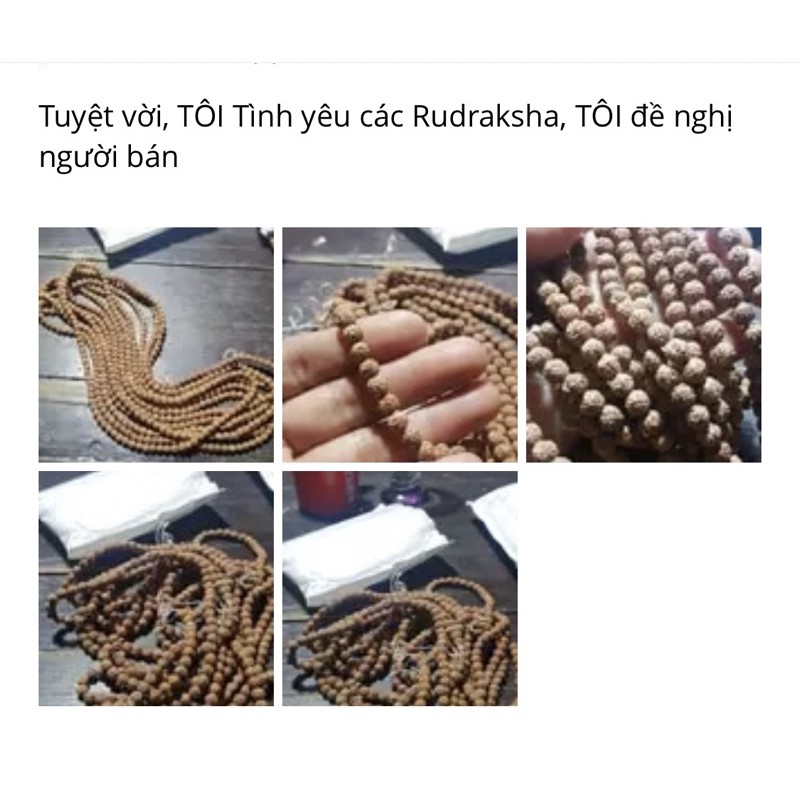 Vòng Tay Chuỗi Vòng Bồ Đề Kim Cang, 108 Hạt Kích Cỡ 7mm | 9mm