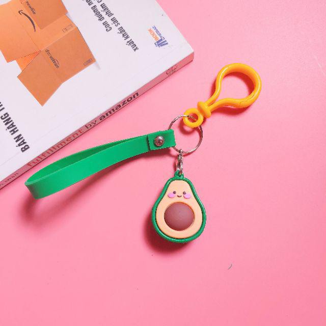 Bán Móc khóa hình quả bơ hàn quốc, balo túi xách ( ảnh thật) Siêu rẻ