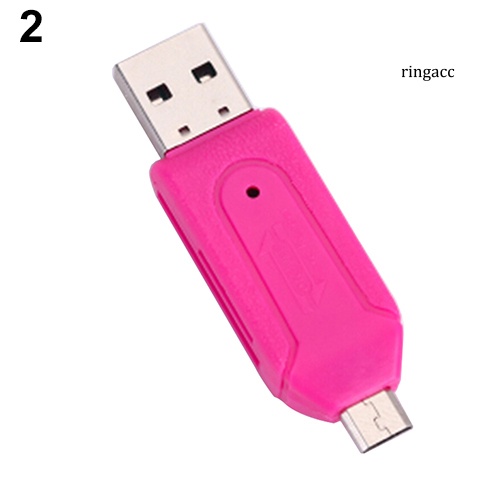 Đầu đọc thẻ nhớ Micro Usb Tf Sd 2 trong 1 cho điện thoại/ PC