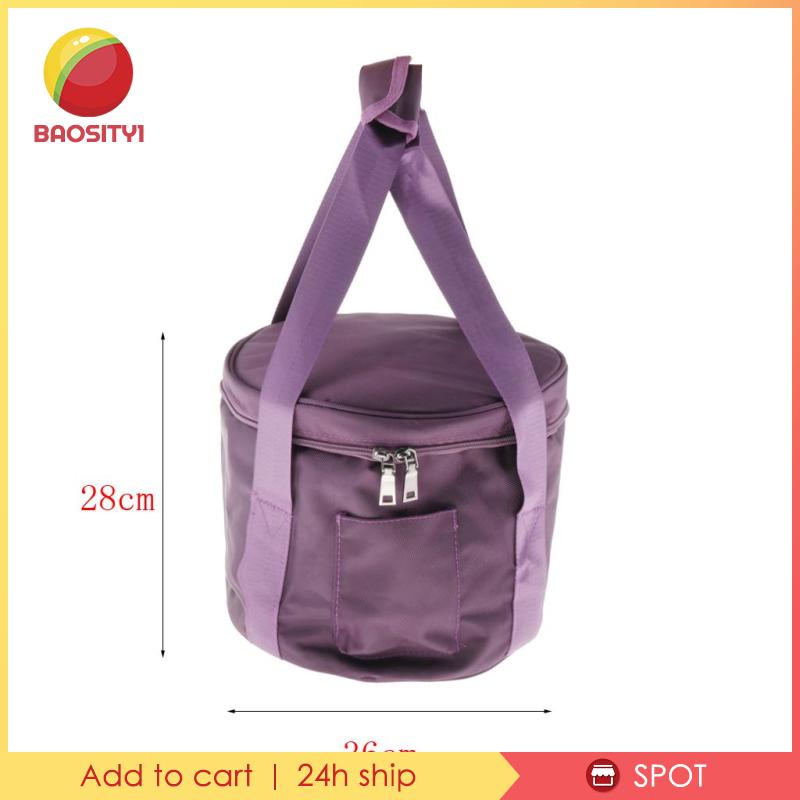 12inch Portable Crystal Singing Bowl Carry Case Travelling Bag Purple