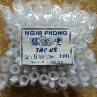 100 con tắc kê/ nở nhựa số 6 dùng cho mũi khoan 10