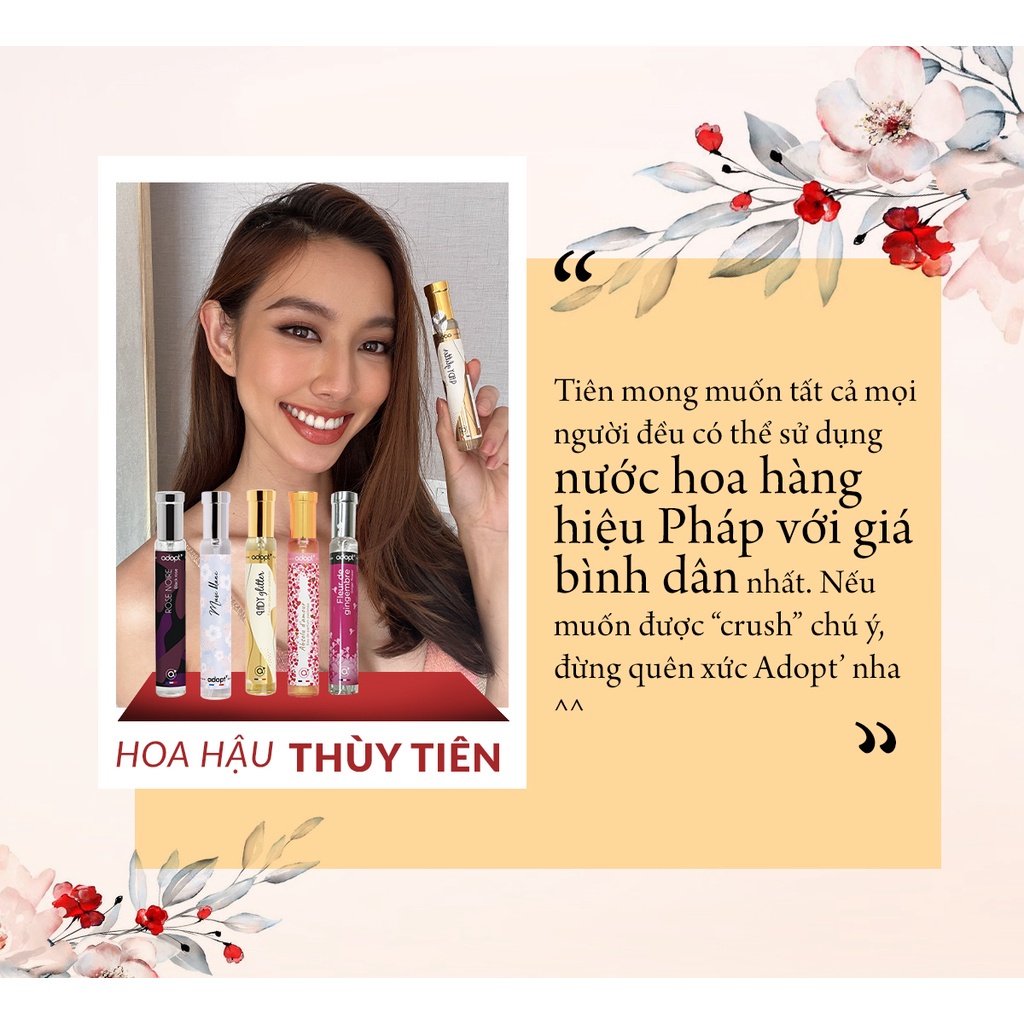 Nước hoa nữ Adopt hương thơm quyến rũ, nhẹ nhàng, lưu hương 6 - 8 tiếng Eau de Parfum - Unipharcare