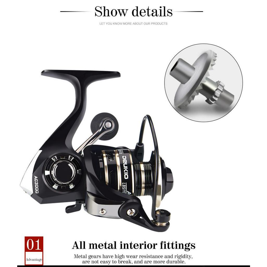 Máy Câu Cá DEUKIO AC2000-7000 Chuyên Nghiệp