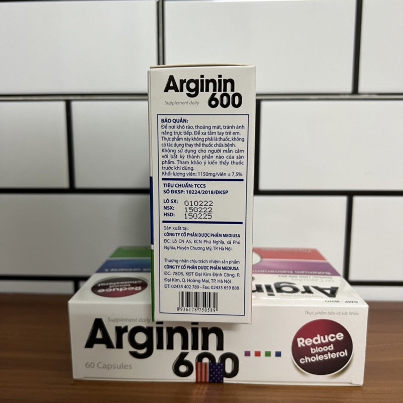 Arginin 600 Giúp tăng cường chức năng gan hiệu quả
