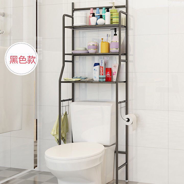 [Bán giá gốc] Kệ để đồ sau toilet , nhà tắm 3 tầng đa năng, tiết kiệm không gian ]