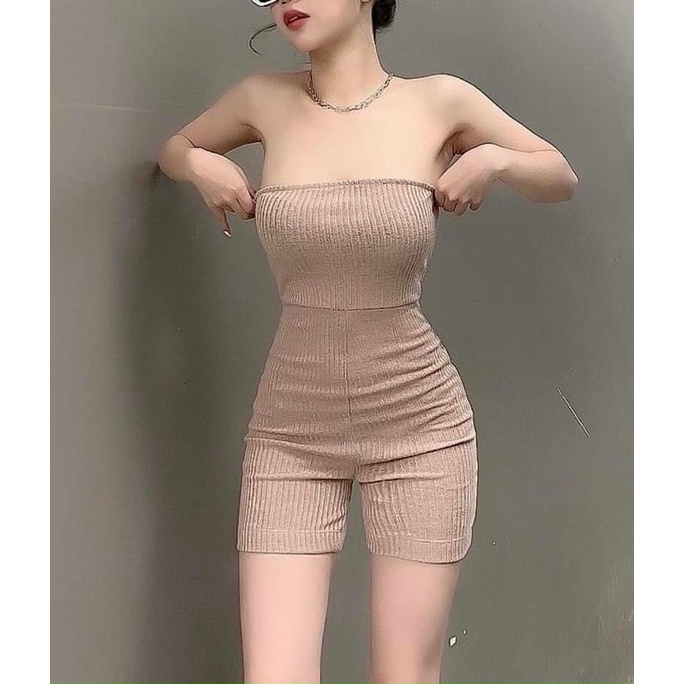 Jumsuit ngố trơn kèm mút ngực, set ống sexy vải loại 1 - 25 Store | BigBuy360 - bigbuy360.vn