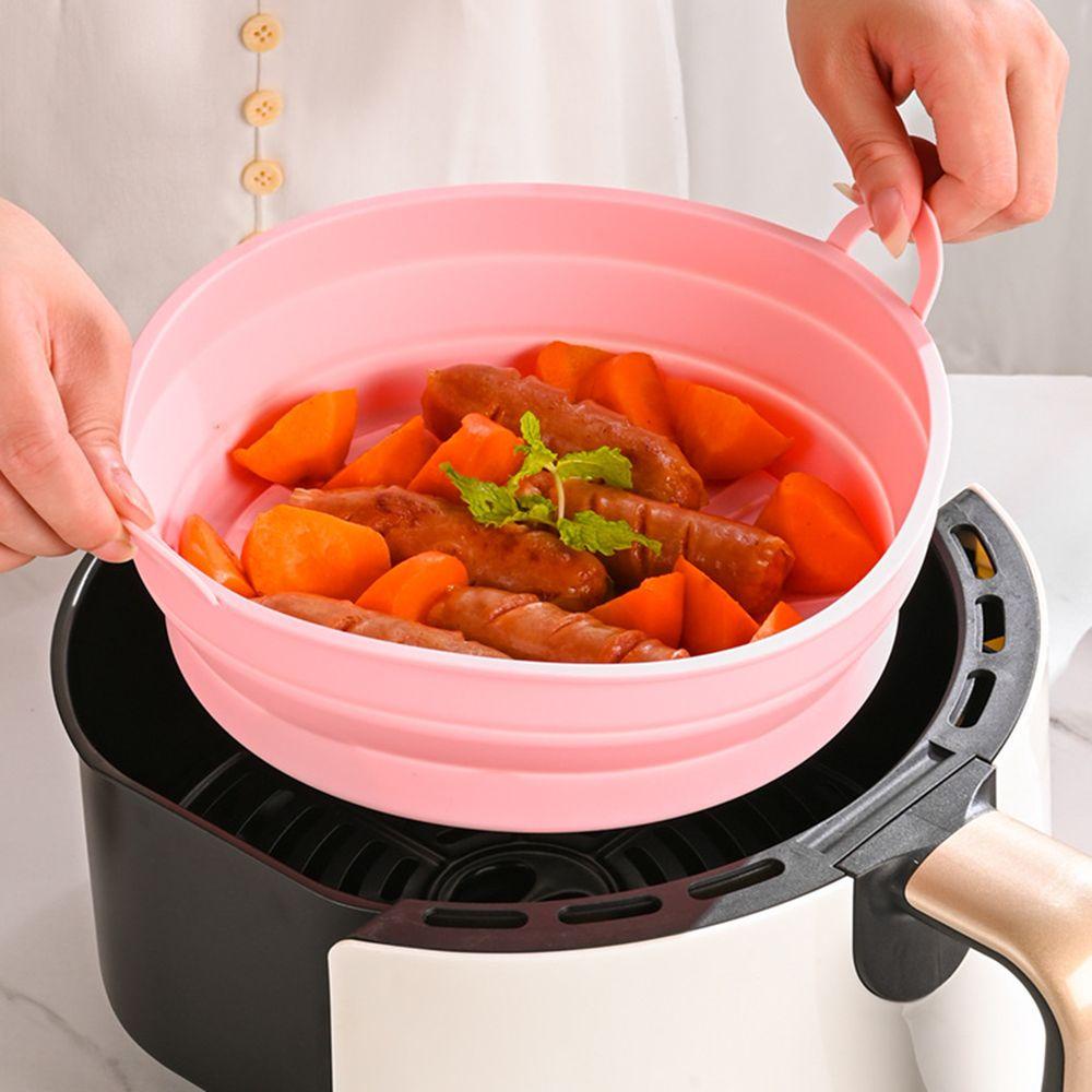 Rổ Silicone Mềm Có Thể Gấp Gọn Dùng Để Nướng Bánh Pizza Tiện Dụng