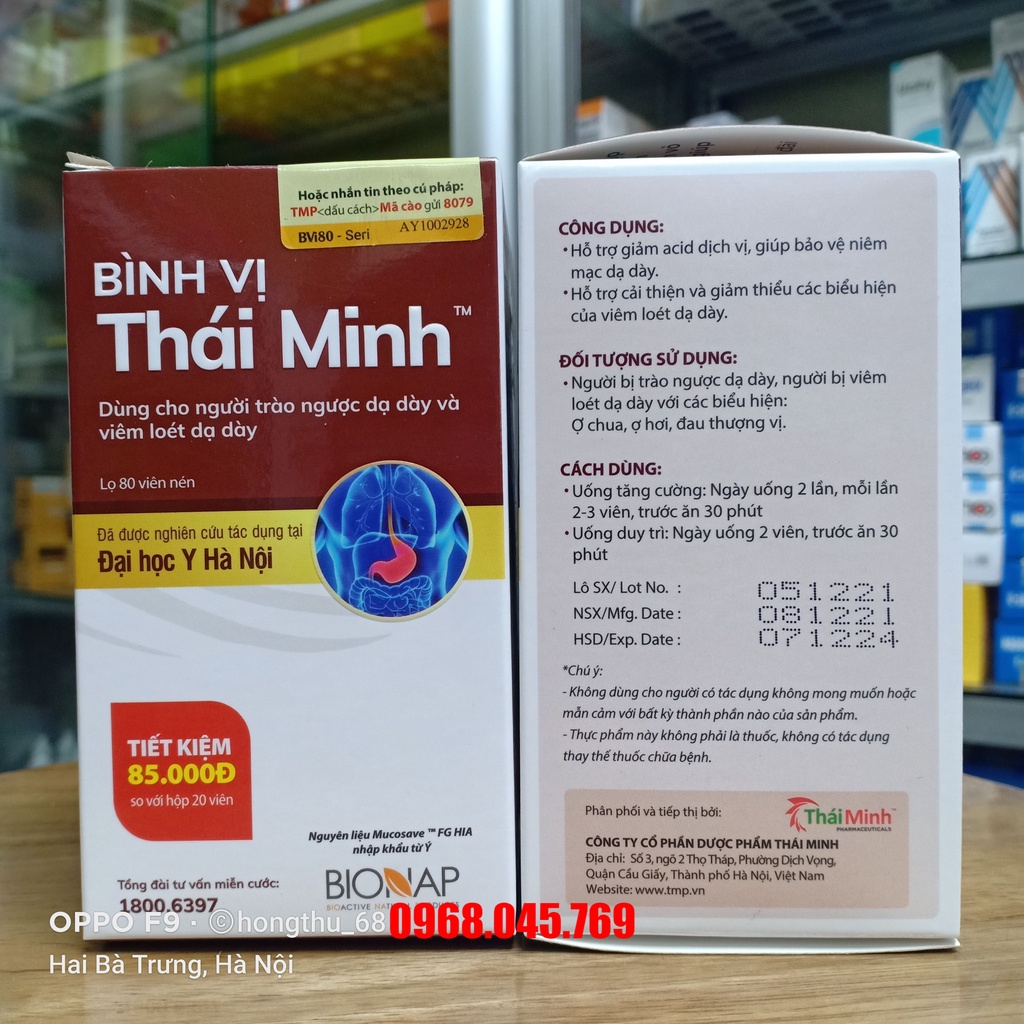Bình Vị Thái Minh lọ 80 viên