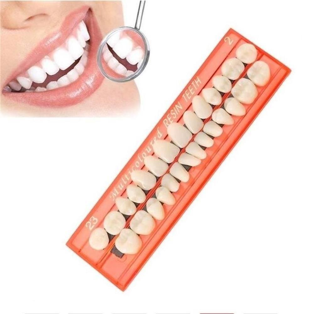 Bộ 28 Răng Giả Bằng Nhựa Acrylic Tạm Thời Thiết Kế Mới