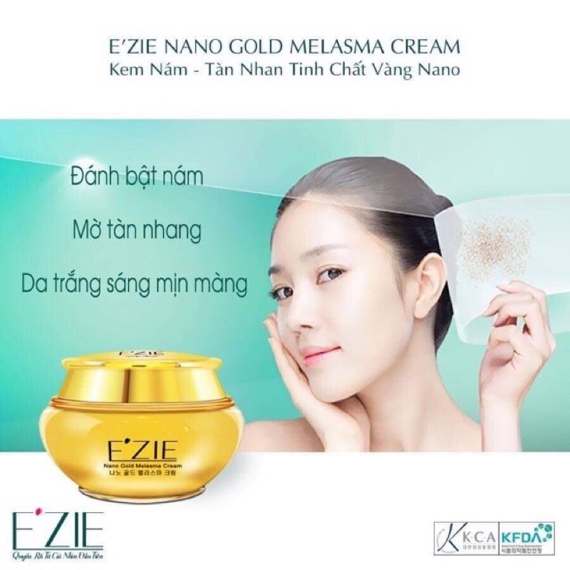 Kem Nám Tàn Nhang Tinh Chất Vàng Nano Ezie Nano Gold Melasma 60g