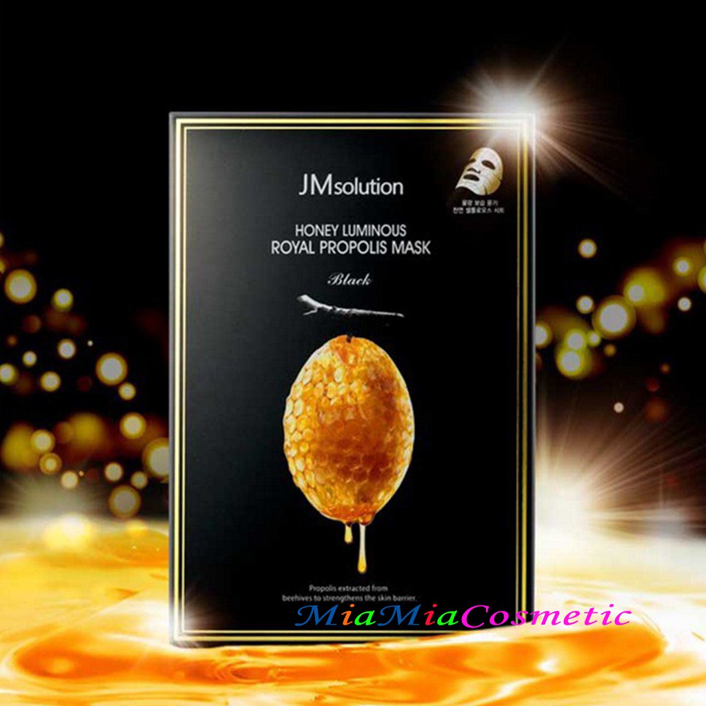 Mặt Nạ JM Solution Mật Ong [MIẾNG LẺ] Honey Luminous Royal Propolis Mask Dưỡng Chất Giúp Da Khỏe Mạnh NHẬP KHẨU