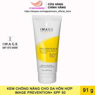 Kem Chống Nắng Cho Da Hỗn Hợp Image Skincare Prevention+ Daily Ultimate Protection Moisturizer SPF50 91g