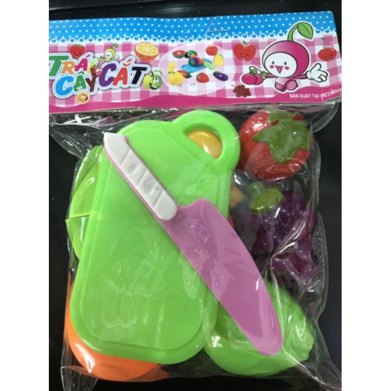 Túi trái cây cắt cho bé, hàng Việt Nam chất lượng cao, đồ chơi trẻ em