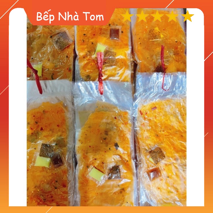 [1 Xâu/10 Bịch] Bánh tráng bơ me Tây Ninh chia sẵn ăn tiện lợi - Bếp nhà Tom