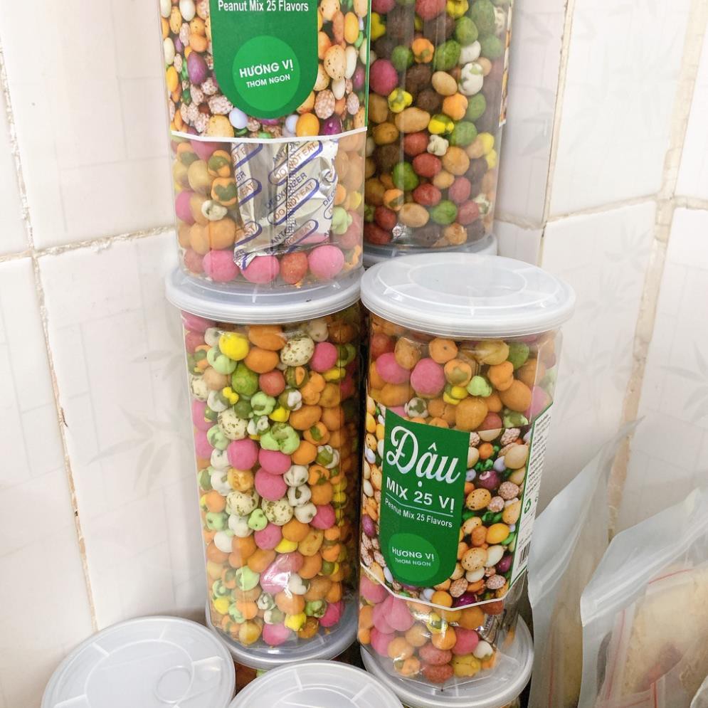Đậu mix 25 vị_ hũ 500gr ăn vặt ngon rẻ | BigBuy360 - bigbuy360.vn