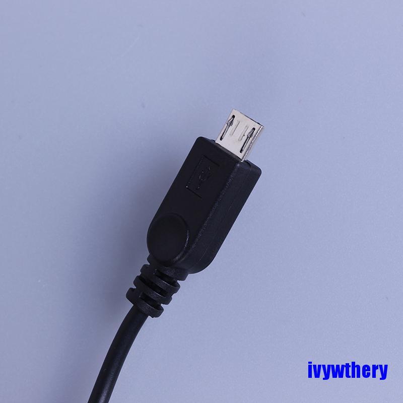 Dây Cáp Sạc Và Truyền Dữ Liệu Micro Usb 2.0 Chữ Y Từ 1 Đầu Cái Sang 2 Đầu Đực