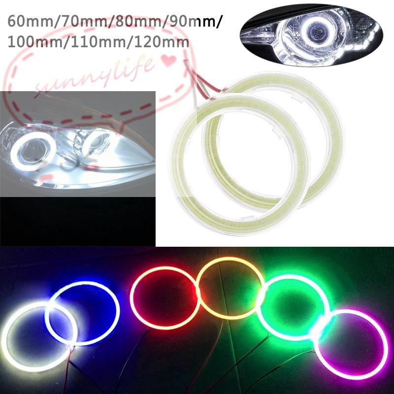 Đèn LED dạng vòng mắt thiên thần 12V 70mm 80mm 90mm 100mm 110mm 120mm chuyên dụng cho xe hơi | BigBuy360 - bigbuy360.vn