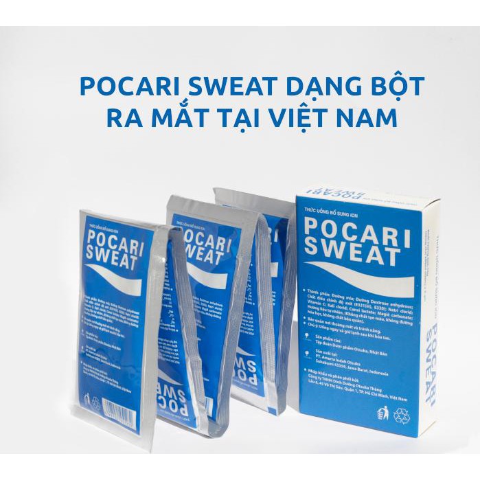 CHẤT LƯỢNG NƯỚC BỔ SUNG ION POCARI SWEAT DẠNG BỘT PHA, HỘP 5 GÓI