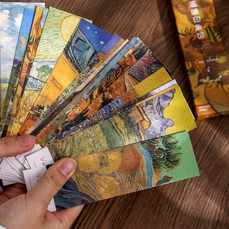 (Hàng Có Sẵn) Bookmark Tranh Nghệ Thuật Van Gogh, Monet Đánh Dấu Trang Vở Sách Trang Trí Sổ Bullet Journal BuJo