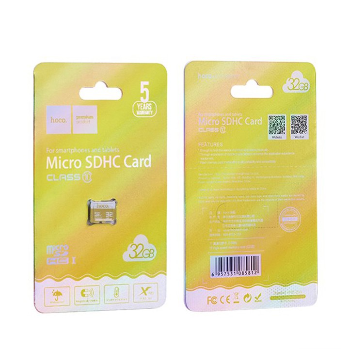 Thẻ nhớ Hoco 32/64GB micro sd, class 10, dung lượng thật, tương thích nhiều thiết bị | BigBuy360 - bigbuy360.vn