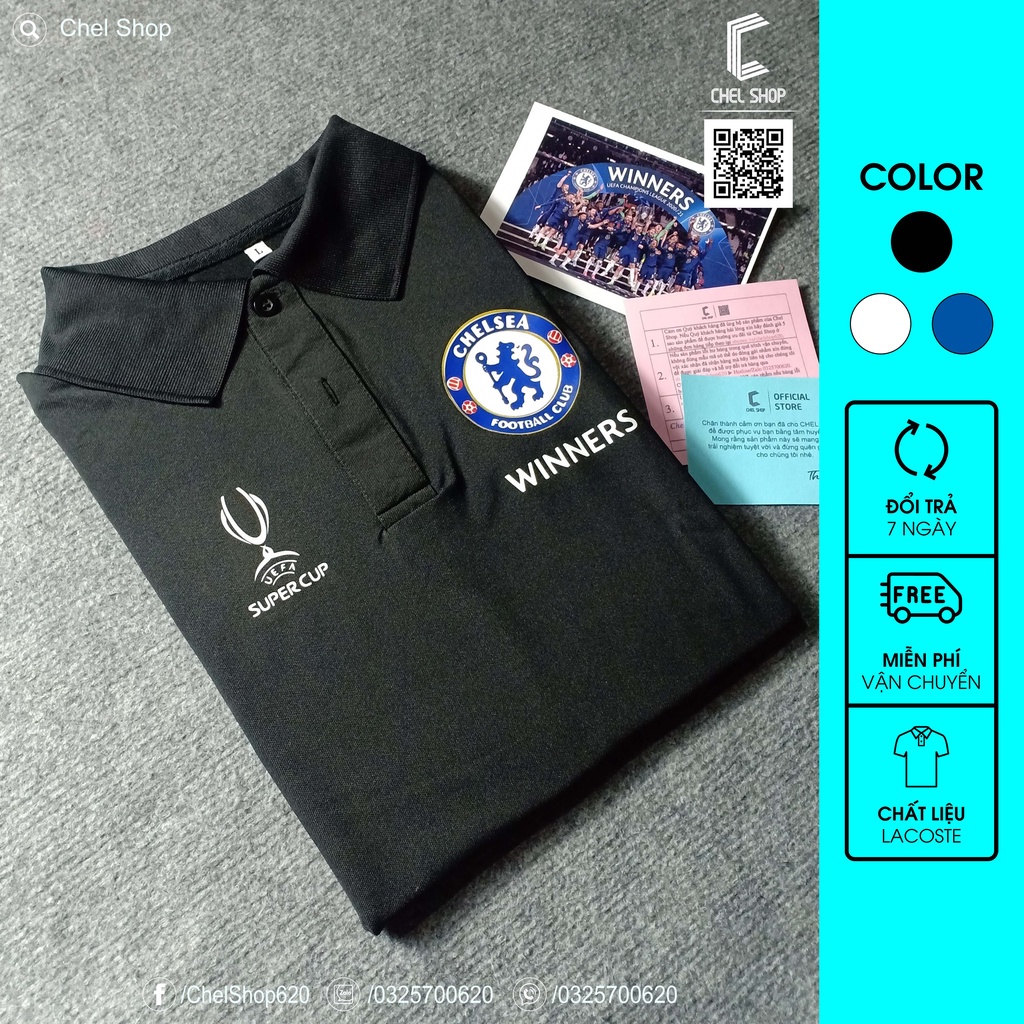 Áo polo cao cấp Chelsea Winnner Super Cup [ẢNH THẬT]