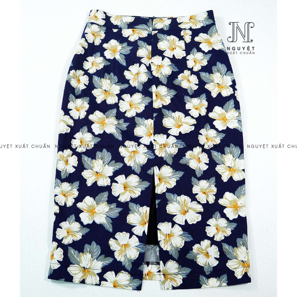 Chân váy dài ⚡FreeShip⚡Chân váy hoa hàng thiết kế A&P kiểu dáng body